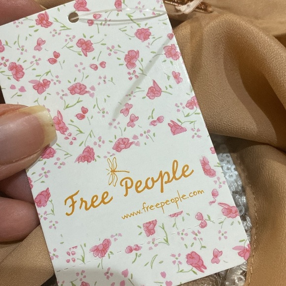 Free People Night Shimmer Mini Dress 0 Night Zip Side Embroidered Lace Openback - Picture 14 of 16